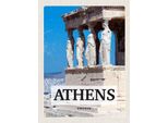 Vianmo Insegna In Legno 30X20 Cm Retro Athens Greece
