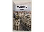 Vianmo Insegna Di Latta 18X12 Cm Reise Madrid Spanien Reiseziel Architektur