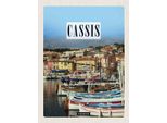 Vianmo Insegna In Legno 30X20 Cm Cassis France Altstadt Meer