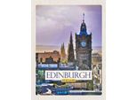 Vianmo Insegna In Legno 30X20 Cm Edinburgh Scotland Uhrturm
