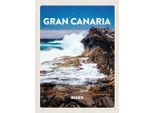 Vianmo Insegna In Legno 30X20 Cm Gran Canaria Spain Meer Berge