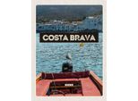 Vianmo Insegna In Legno 30X20 Cm Retro Costa Brava Spain Meer