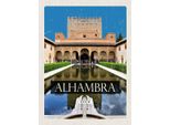 Vianmo Insegna In Legno 30X20 Cm Retro Alhambra Spain Spanien