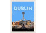 Vianmo Insegna In Legno 30X20 Cm Retro Dublin Ireland Reiseziel