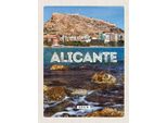 Vianmo Insegna In Legno 30X20 Cm Aligante Spain Spanien Meer