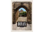 Vianmo Insegna In Legno 30X20 Cm Dinan France Stadtmauer Schloss