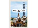 Vianmo Insegna In Legno 30X20 Cm Barcelona Spain Urlaubsort Meer