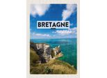 Vianmo Insegna In Legno 30X20 Cm Bretagne France Meer Berge Urlaub
