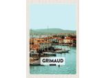 Vianmo Insegna In Legno 30X20 Cm Grimaud France Meer