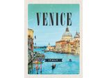 Vianmo Insegna In Legno 30X20 Cm Venedig Venice Italy Meer Urlaub