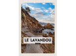 Vianmo Insegna In Legno 30X20 Cm Le Lavandou France Berge Meer