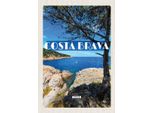 Vianmo Insegna In Legno 30X20 Cm Costa Brava Spain Meer Berge