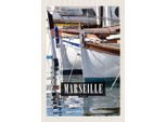 Vianmo Insegna In Legno 30X20 Cm Marseille France Meer Urlaub