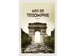 Vianmo Insegna In Legno 30X20 Cm Arc De Triomphe Paris Retro Bild