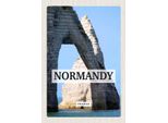 Vianmo Insegna In Legno 30X20 Cm Normandy France Reiseziel