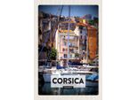 Vianmo Insegna In Legno 30X20 Cm Corsica France Urlaubsort