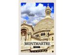 Vianmo Insegna In Legno 30X20 Cm Montmartre Paris Architektur