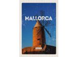 Vianmo Insegna In Legno 30X20 Cm Mallorca Spain Retro WindmüHle