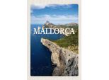 Vianmo Insegna In Legno 30X20 Cm Mallorca Spain Meer Berge Retro