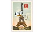 Vianmo Insegna In Legno 30X20 Cm Eifell Tower 13 Mars 1914 10C Postes