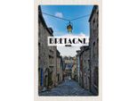 Vianmo Insegna In Legno 30X20 Cm Bretagne France Altstadt Reiseziel