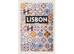 Vianmo Insegna In Legno 30X20 Cm Lisbon Portugal Mosaik Kunst