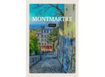 Vianmo Insegna In Legno 30X20 Cm Montmartre Paris Altstadt Reiseziel