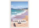 Vianmo Insegna In Legno 30X20 Cm Cote D'azur Frankreich Reiseziel