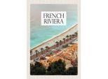 Vianmo Insegna In Legno 30X20 Cm French Riviera MittelmeerküSte