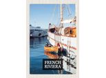 Vianmo Insegna In Legno 30X20 Cm French Riviera Urlaubsort Retro