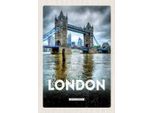 Vianmo Insegna In Legno 30X20 Cm London England Reiseziel BrüCke