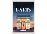 Vianmo Insegna In Legno 30X20 Cm Paris France Arc De Triomphe Retro