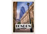 Vianmo Insegna In Legno 30X20 Cm London England Mittelalter Bild