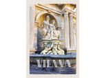 Vianmo Insegna In Legno 30X20 Cm Wien ÖSterreich Skultur Mittelalter