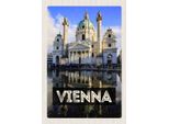 Vianmo Insegna In Legno 30X20 Cm Wien ÖSterreich Karlskirche