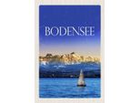 Vianmo Insegna In Legno 30X20 Cm Bodensee Deutschland Bot See
