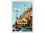 Vianmo Insegna In Legno 30X20 Cm Cuba Karibik Innenstadt Urlaub