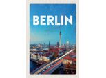 Vianmo Insegna In Legno 30X20 Cm Berlin Deutschland Fernseherturm