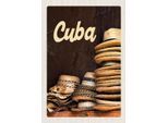 Vianmo Insegna In Legno 30X20 Cm Cuba Karibik Hut Ferien
