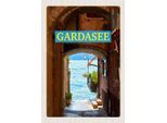 Vianmo Insegna In Legno 30X20 Cm Gardasee Italien See Sommer