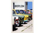 Vianmo Insegna In Legno 30X20 Cm Berlin Deutschland Oldtimer