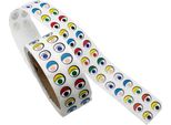 Eduplay 370139 Adesivi Colorati Per Occhi In Rotolo, Set Da 2000