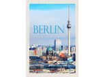 Vianmo Insegna In Legno 30X20 Cm Berlin Deutschland Aussicht Stadt