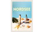 Vianmo Insegna In Legno 30X20 Cm Nordsee Leuchtturm Strand Seestern