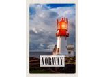 Vianmo Insegna In Legno 30X20 Cm Norwegen Leuchtturm Gewitter Meer