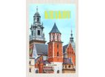 Vianmo Insegna In Legno 30X20 Cm Krakow Polen Eingang GebäUde Stadt
