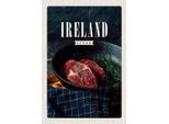 Vianmo Insegna In Legno 30X20 Cm Irland Steak Angebraten Pfeffer