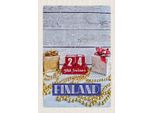Vianmo Insegna In Legno 30X20 Cm Finnland Waihnachten YöTä Jouluun