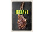 Vianmo Insegna In Legno 30X20 Cm Irland Irisches Anbus Tomahawk Steak
