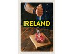Vianmo Insegna In Legno 30X20 Cm Irland IrläNdisches Hereford Steak
